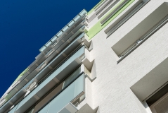 Balkóny na bytovom dome v Bratislave